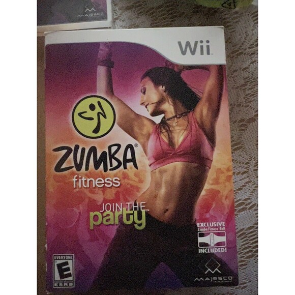 Wii Nintendo Zumba Fitness Core Belt Complete Game With Manual box - Picture 1 of 3